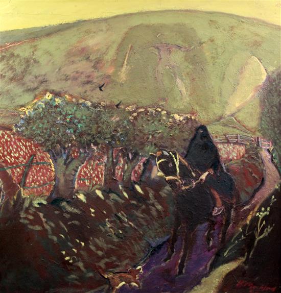 § Harold Mockford (1932-) The Visitor 35.5 x 35.5in.
